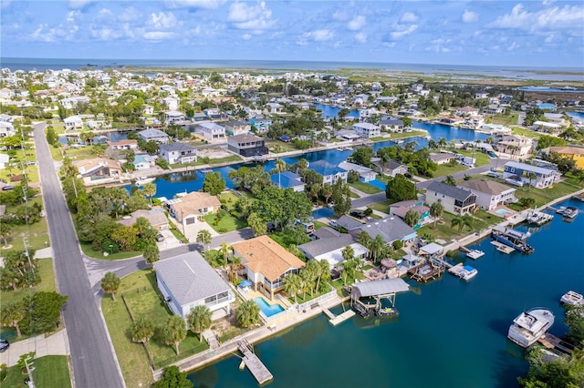 4460 Flounder Dr, Hernando Beach, FL 34607 - view of property location featuring a large body of water and nearby suburban area