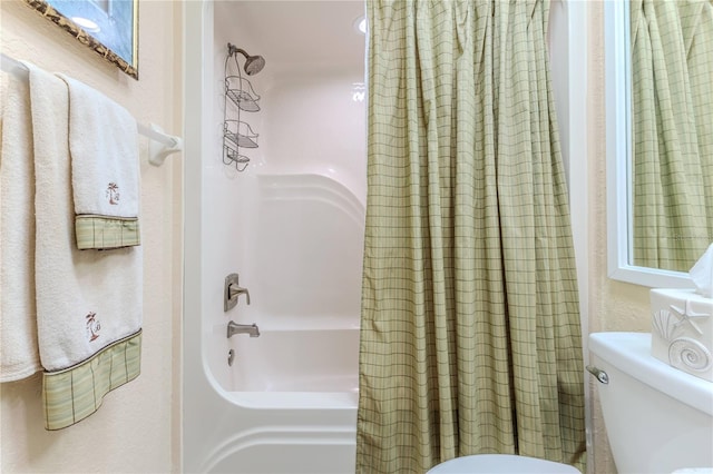 4460 Flounder Dr, Hernando Beach, FL 34607 - bathroom with toilet and shower / bath combination with curtain