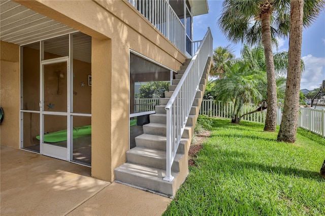 4460 Flounder Dr, Hernando Beach, FL 34607 - view of yard featuring stairway
