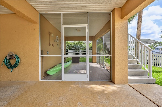 4460 Flounder Dr, Hernando Beach, FL 34607 - view of unfurnished sunroom