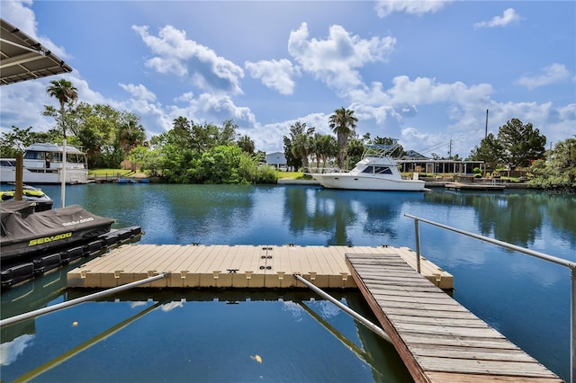 4460 Flounder Dr, Hernando Beach, FL 34607 - dock area with a water view
