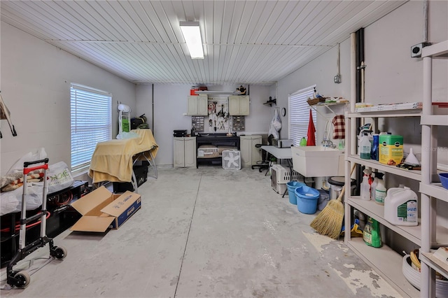 4460 Flounder Dr, Hernando Beach, FL 34607 - misc room featuring unfinished concrete flooring