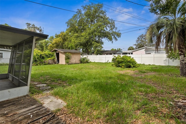 5323 23rd St, Zephyrhills, FL 33542 - view of yard with a sunroom