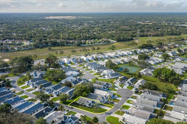 1084 Vista Fina Ct, Spring Hill, FL 34608 - aerial view of property and surrounding area featuring nearby suburban area