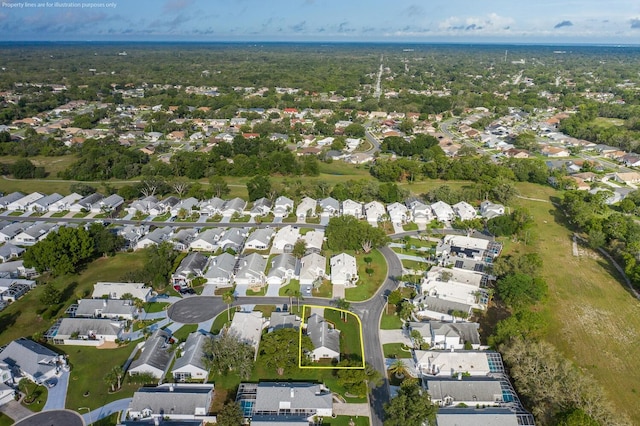 1084 Vista Fina Ct, Spring Hill, FL 34608 - aerial overview of property's location with nearby suburban area