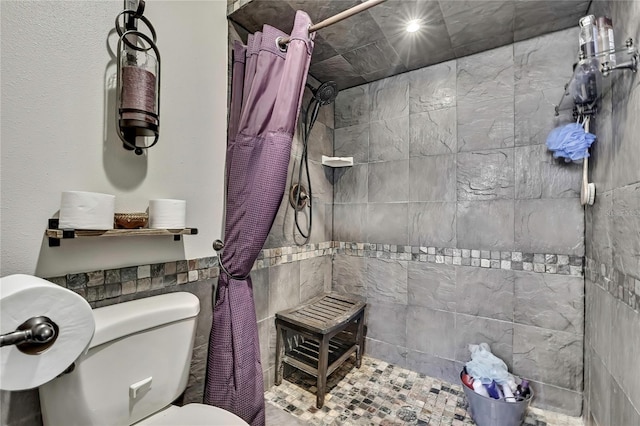 4072 Everett Ave, Spring Hill, FL 34609 - full bath featuring tiled shower and toilet