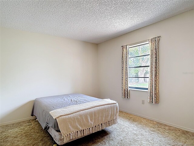 10139 Carrin Rd, Spring Hill, FL 34608 - bedroom featuring carpet floors, baseboards, and a textured ceiling