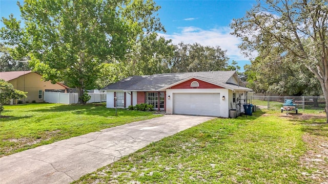 11340 Corinthian St, Spring Hill, FL 34609 - ranch-style home with an attached garage and concrete driveway