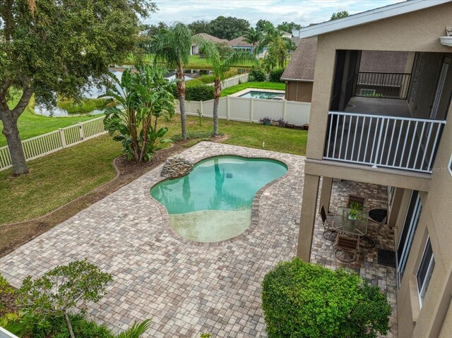 17905 Machair Ln, Land O Lakes, FL 34638 - view of swimming pool featuring a patio