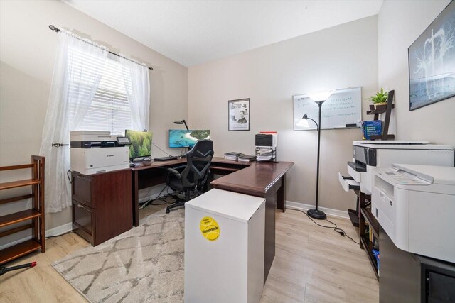 17905 Machair Ln, Land O Lakes, FL 34638 - office with light wood-style floors and baseboards