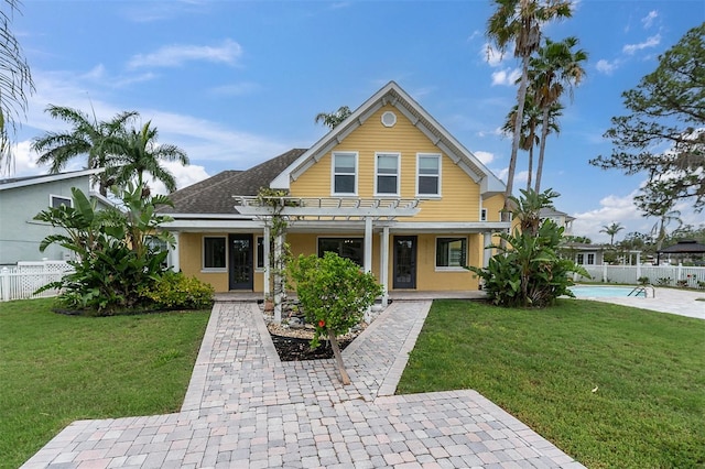 5440 Manatee Point Dr, New Port Richey, FL 34652 - view of front of home with stucco siding and a porch