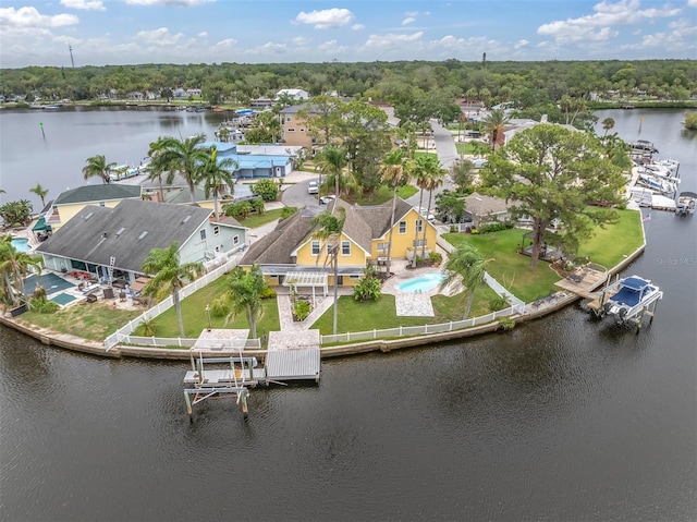 5440 Manatee Point Dr, New Port Richey, FL 34652 - drone / aerial view of a nearby body of water