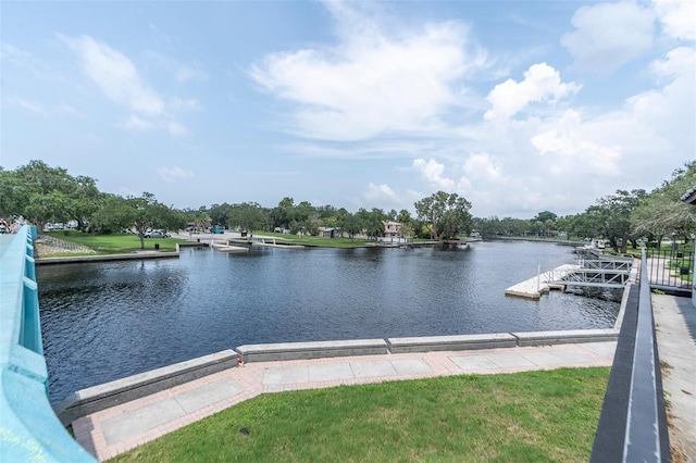 5440 Manatee Point Dr, New Port Richey, FL 34652 - water view featuring a floating dock