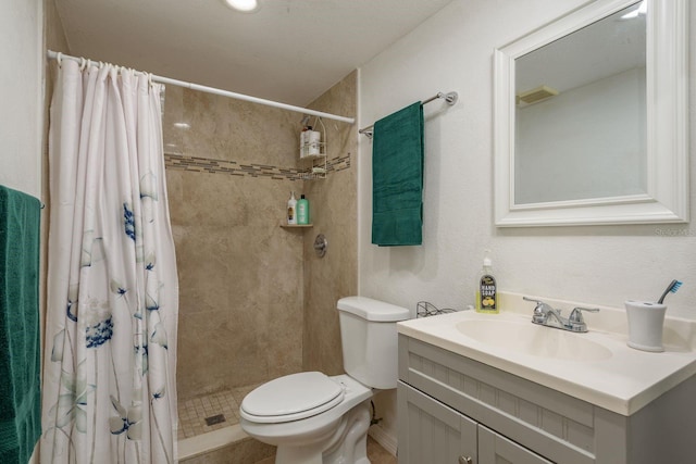 3140 Bahia Ave, Holiday, FL 34690 - bathroom with toilet, vanity, and a stall shower