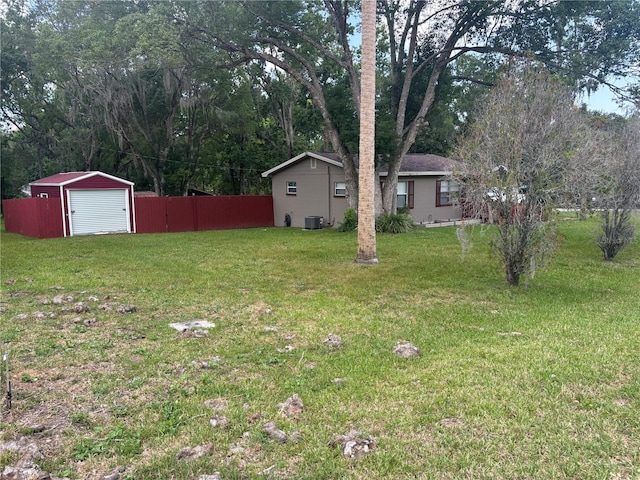 717 Whiteway Dr, Brooksville, FL 34601 - view of yard featuring central air condition unit