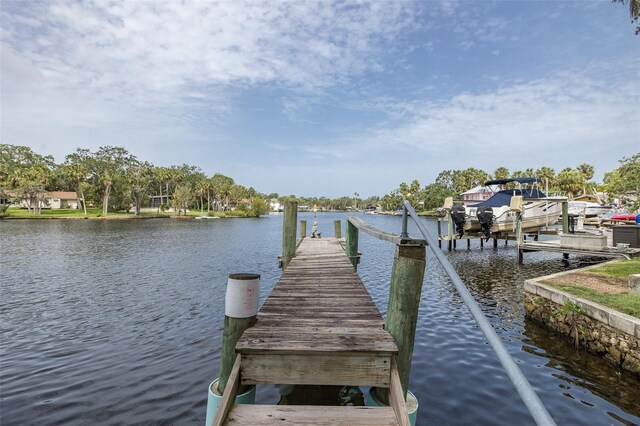 7424 Grand Blvd, New Port Richey, FL 34652 - dock area featuring a water view