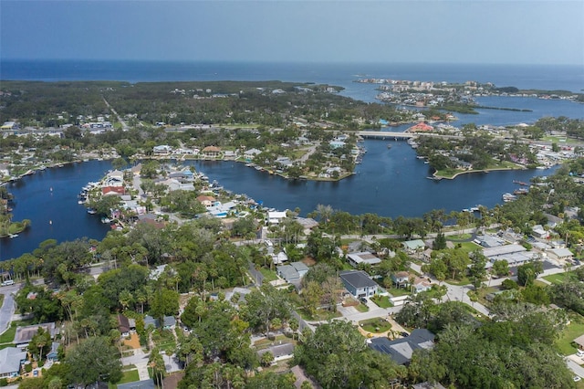 7424 Grand Blvd, New Port Richey, FL 34652 - aerial view of residential area featuring a large body of water