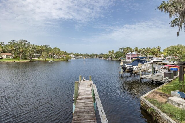 7424 Grand Blvd, New Port Richey, FL 34652 - dock area featuring a water view