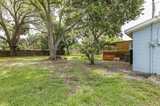 7424 Grand Blvd, New Port Richey, FL 34652 - view of yard featuring central air condition unit