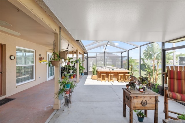 7923 Woburn St, New Port Richey, FL 34653 - view of patio with a lanai
