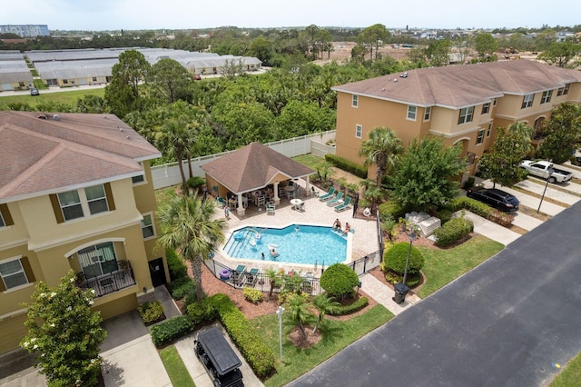 5520 White Marlin Ct, New Port Richey, FL 34652 - aerial view of a pool area