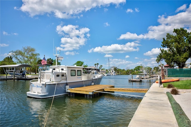 4469 Bahama Dr, Hernando Beach, FL 34607 - dock area with a water view