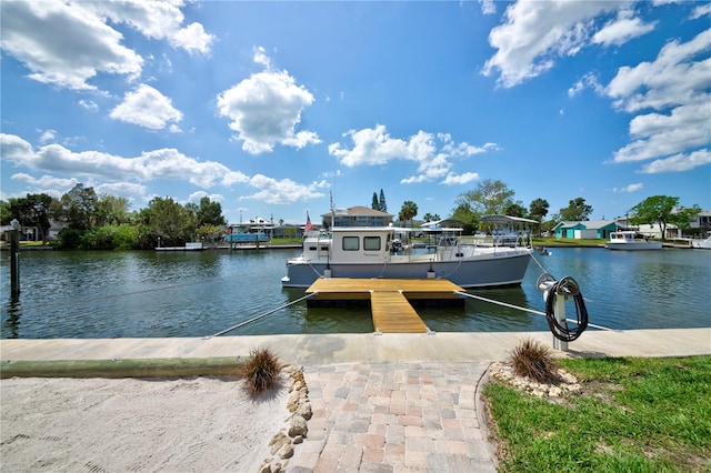 4469 Bahama Dr, Hernando Beach, FL 34607 - dock featuring a water view