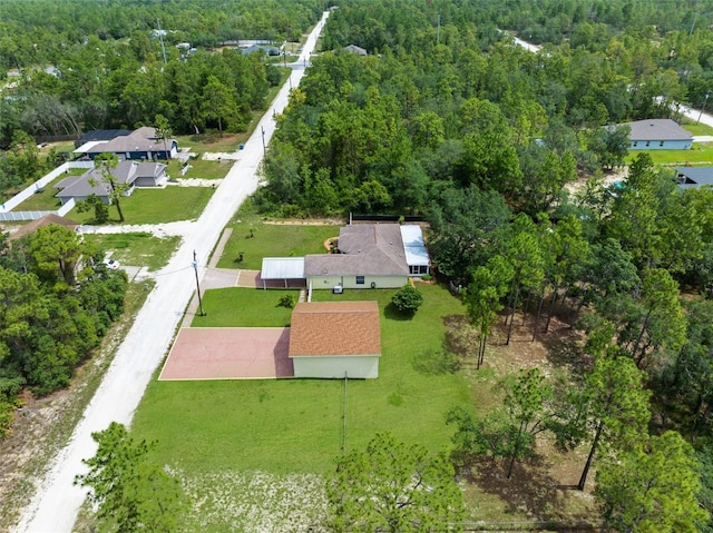 13444 English Parrot Rd, Brooksville, FL 34614 - aerial view of property and surrounding area with a forest