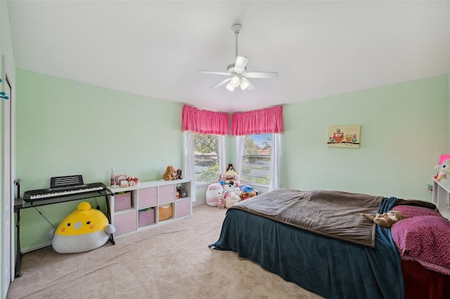 11726 Belle Haven Dr, New Port Richey, FL 34654 - carpeted bedroom with ceiling fan