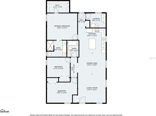1601 E 98th Ave, Tampa, FL 33612 - floor plan / room layout