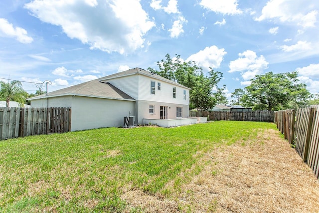 10386 Norvell Rd, Spring Hill, FL 34608 - back of property featuring a fenced backyard and stucco siding