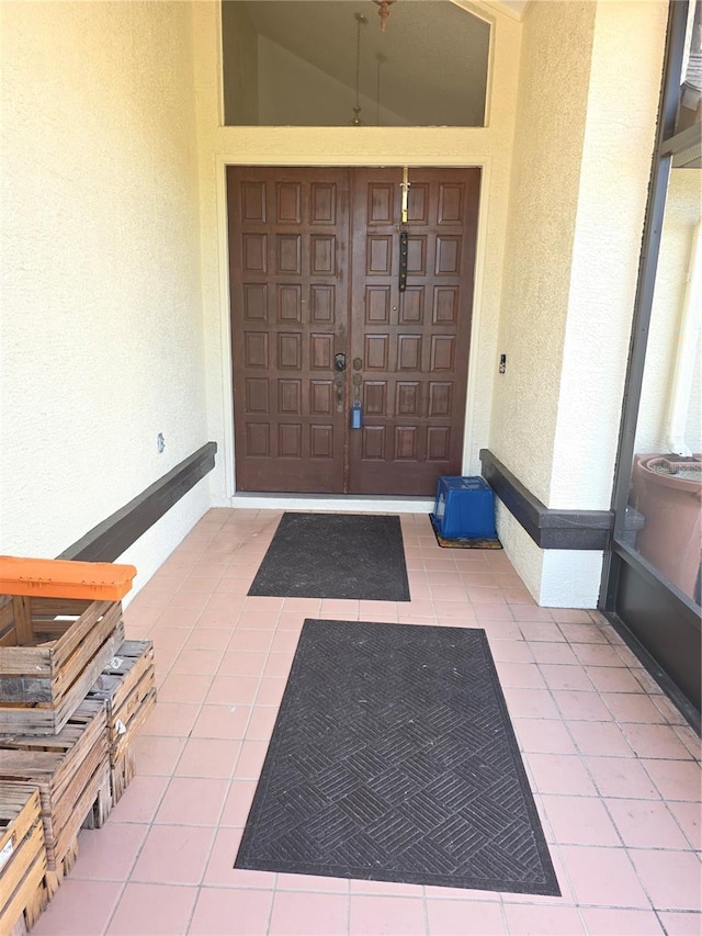 10244 Hoover St, Spring Hill, FL 34608 - entrance to property featuring stucco siding