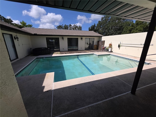 10244 Hoover St, Spring Hill, FL 34608 - view of pool featuring a patio and a hot tub