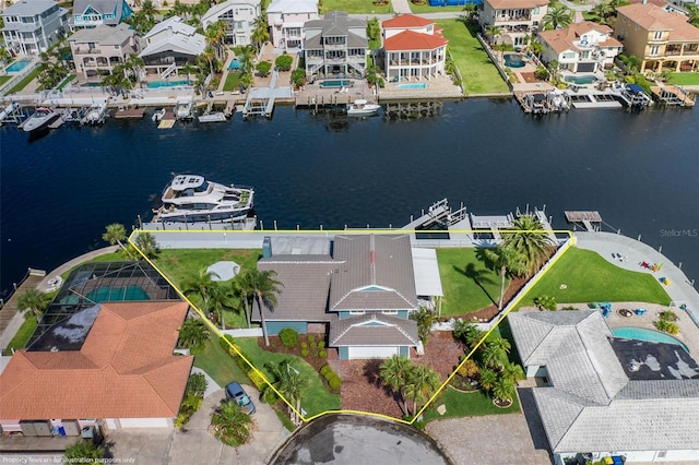 3150 Trident Ter, New Port Richey, FL 34652 - aerial view of residential area featuring a large body of water
