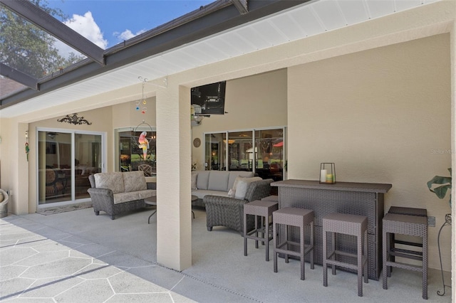 690 E Jenkins Ct, Hernando, FL 34442 - view of patio / terrace featuring an outdoor living space