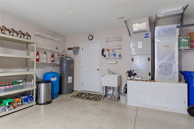690 E Jenkins Ct, Hernando, FL 34442 - garage with water heater