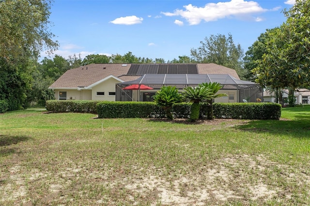 690 E Jenkins Ct, Hernando, FL 34442 - view of green lawn with a lanai