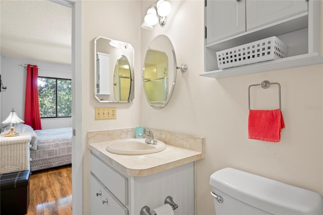 13009 Wedgewood Way Unit 63-D, Hudson, FL 34667 - bathroom with vanity and wood finished floors
