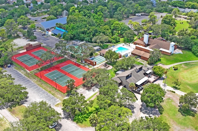 13009 Wedgewood Way Unit 63-D, Hudson, FL 34667 - aerial view of a pool area