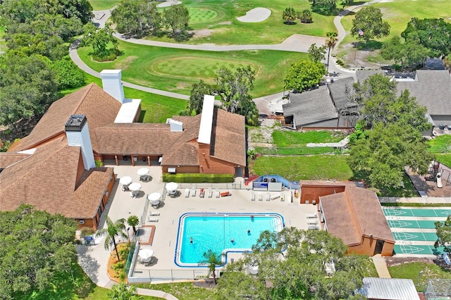 13009 Wedgewood Way Unit 63-D, Hudson, FL 34667 - drone / aerial view of a golf course