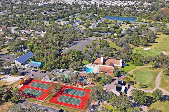 13009 Wedgewood Way Unit 63-D, Hudson, FL 34667 - bird's eye view of a golf club and a nearby body of water