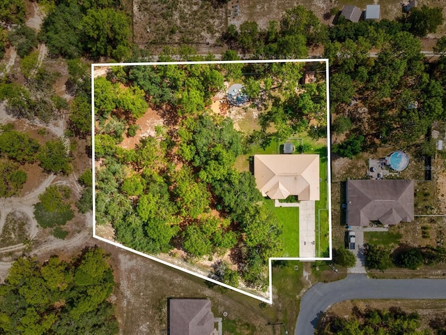 12229 Barnevelde Rd, Weeki Wachee, FL 34614 - aerial view of property and surrounding area with property parcel outlined