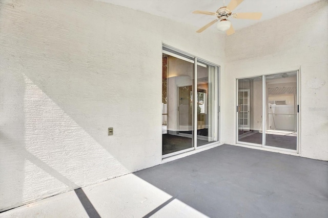 10935 New Brighton Ct, New Port Richey, FL 34654 - view of patio featuring ceiling fan
