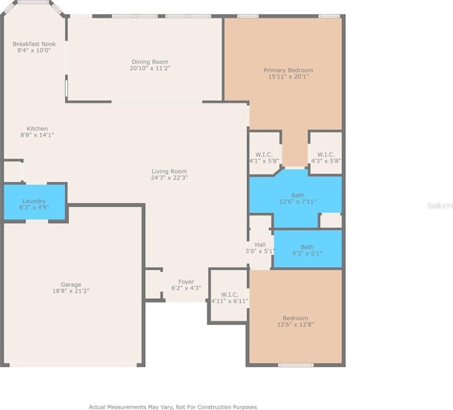 1415 Pinewood Hills Ct, Spring Hill, FL 34606 - view of property floor plan