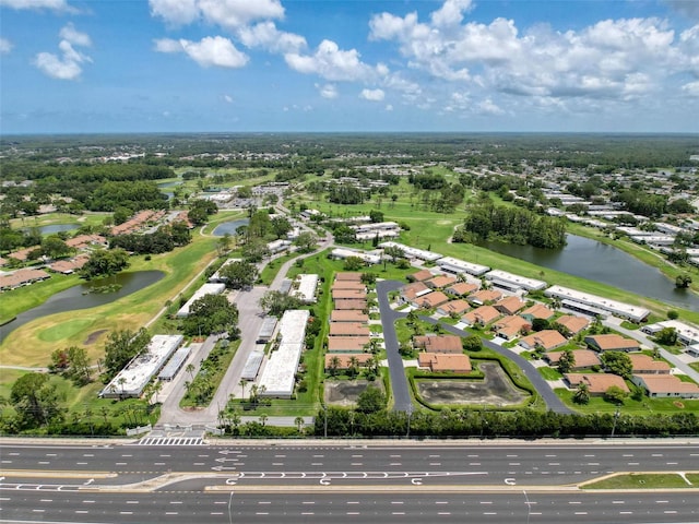 3317 Abigail Ct, New Port Richey, FL 34655 - aerial view of residential area featuring a large body of water and a local golf course