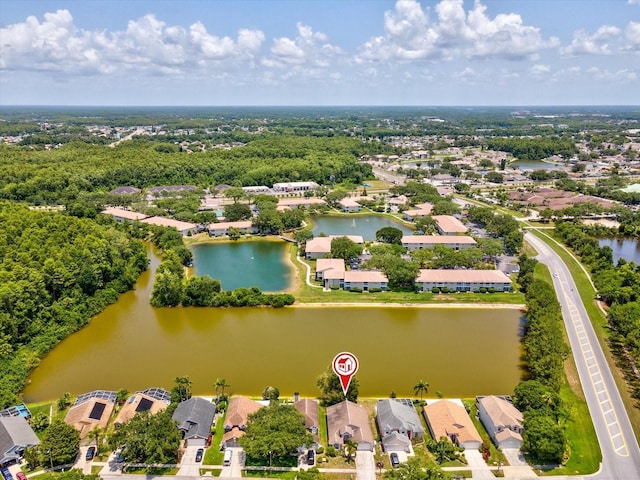 4716 Wolfram Ln, New Port Richey, FL 34653 - aerial perspective of suburban area featuring a large body of water