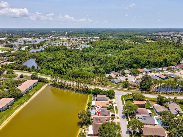 4716 Wolfram Ln, New Port Richey, FL 34653 - aerial view of residential area featuring a large body of water