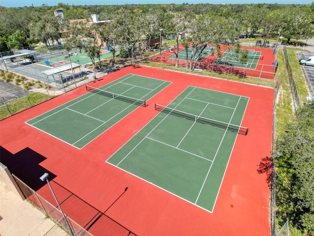7518 Mediterranean Ct, Hudson, FL 34667 - view of tennis court