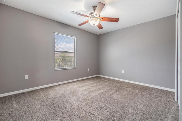 1104 Ketzal Dr, Trinity, FL 34655 - carpeted spare room featuring ceiling fan and baseboards