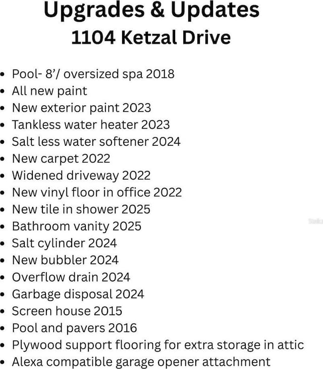 1104 Ketzal Dr, Trinity, FL 34655 - view of a list of properties